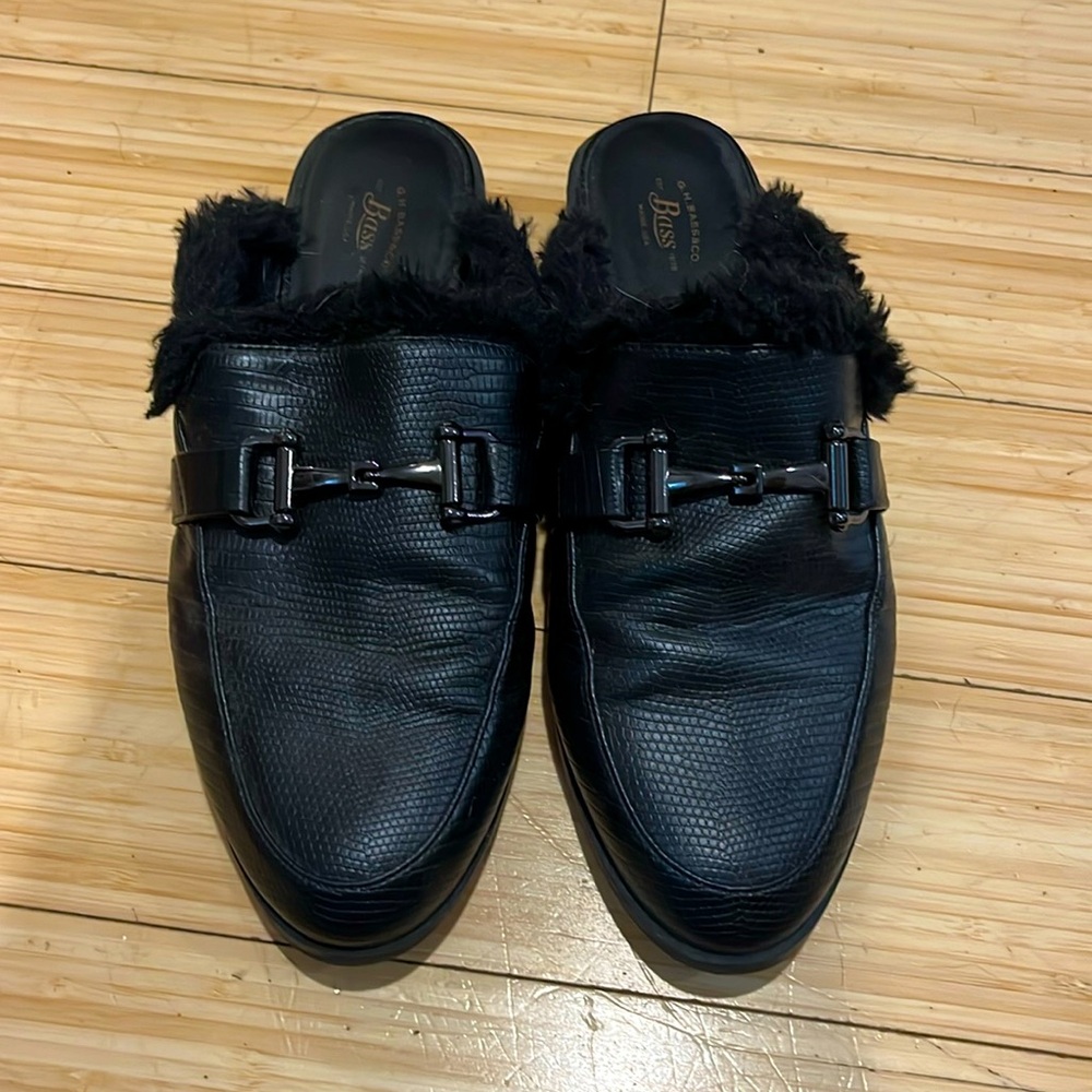 Bass Loafer Slides with Fur